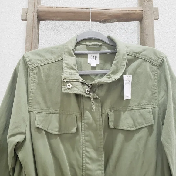 Gap Factory Green Utility Jacket Size Large NWT - Picture 3 of 8